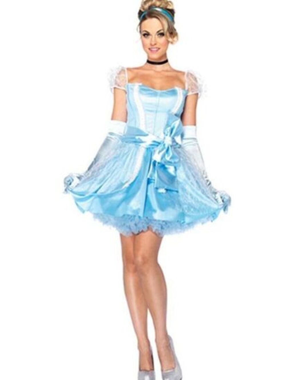 Y2K Disney Cinderella Glass Slipper Costume Dress by Leg Avenue- M019